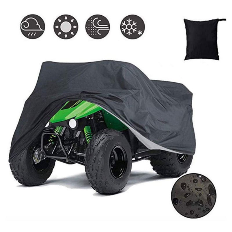 OEM All Weather Protection 150D Oxford Quad 4 Wheeler Waterproof Strong ATV Cover with Elastic Base Wrap