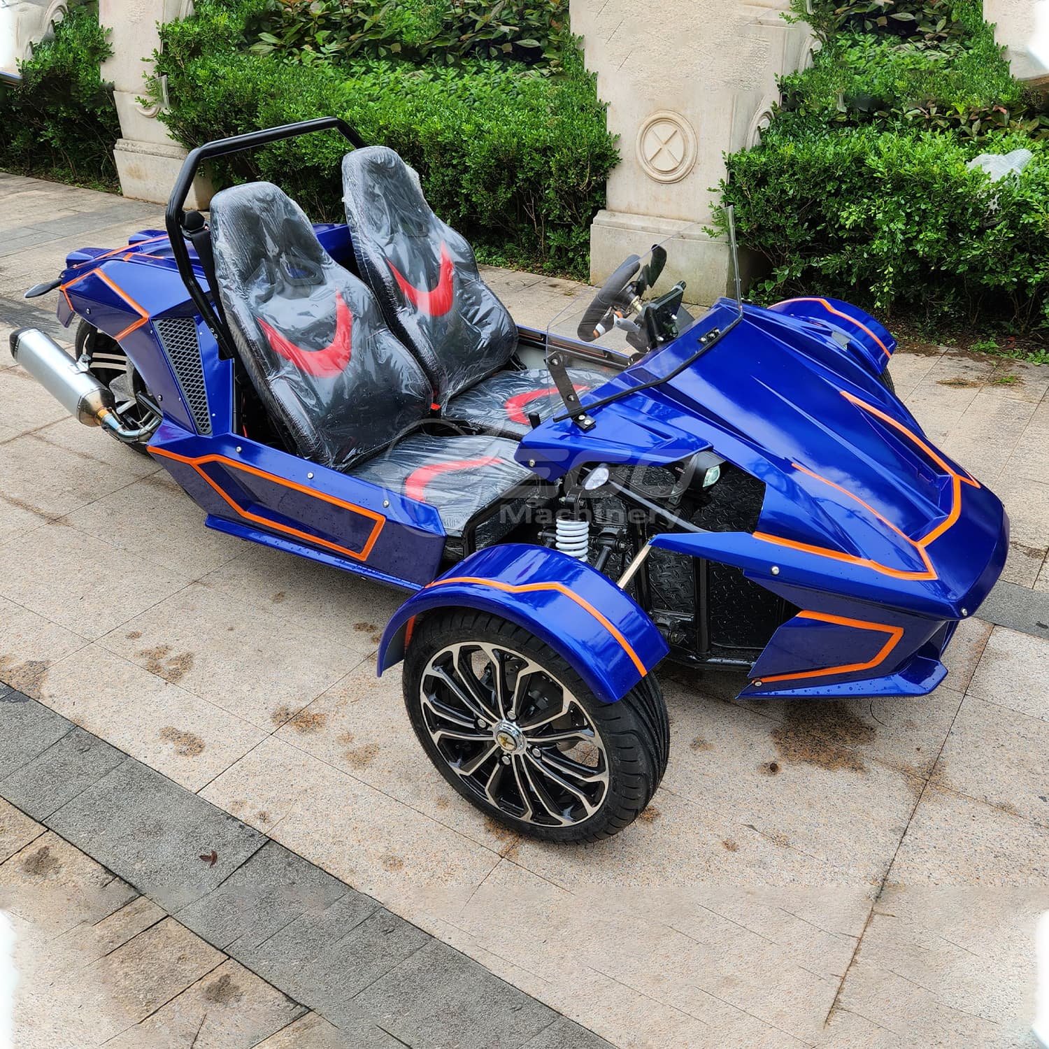 350cc Three Wheeled Drive Motorcycle High Speed Roadster with Battery Electric Racing ATV Go Cart