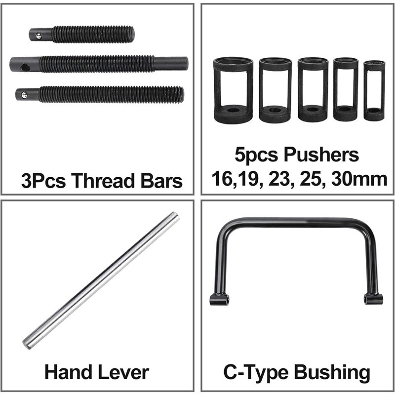 10-Pieces Valve Spring Removal Tool with Solid C Clamp for Motorcycle ATV Car Small Engine Vehicle Equipment