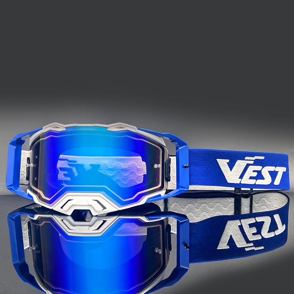 Easy Change Lens Motocross MX Goggles With Tear Offs Film Exchangeable Nose Guard Custom Dirt Bike Moto Goggles Gafas Motocross