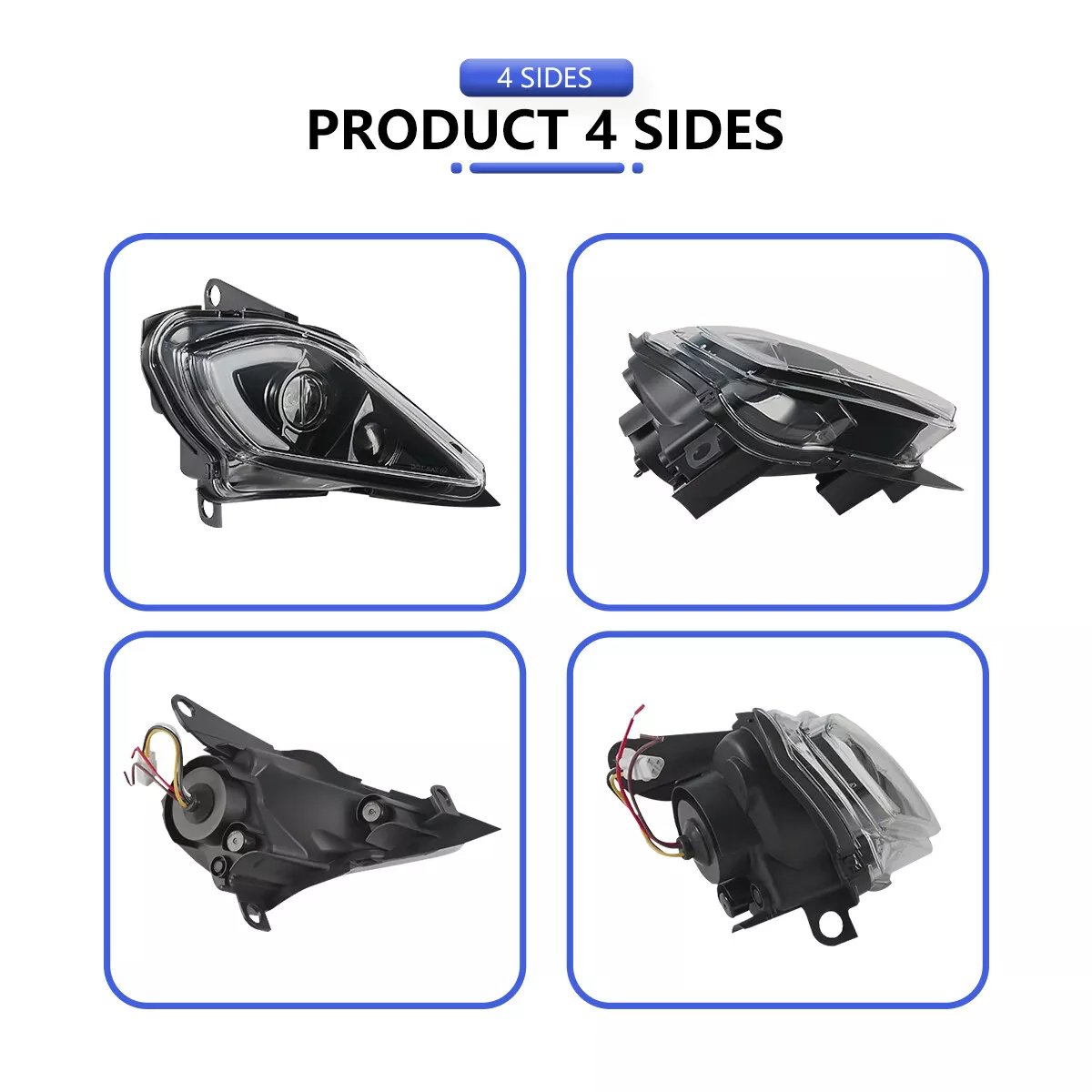 Turn Signal Marking LED Night Light Laser Projector ATV UTV Front LED Lens Headlight Assembly for Yamaha Raptor 700 2006-2022