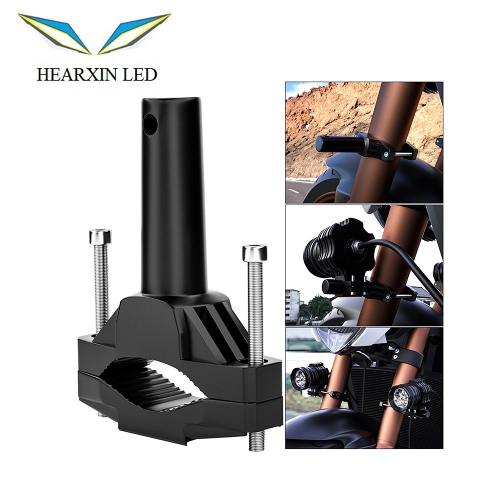 Motorcycle Headlight Mounting Bracket Motorcycle Bumper Modified Shock-Absorbing Spotlight Fixing Bracket Wear-Resistant