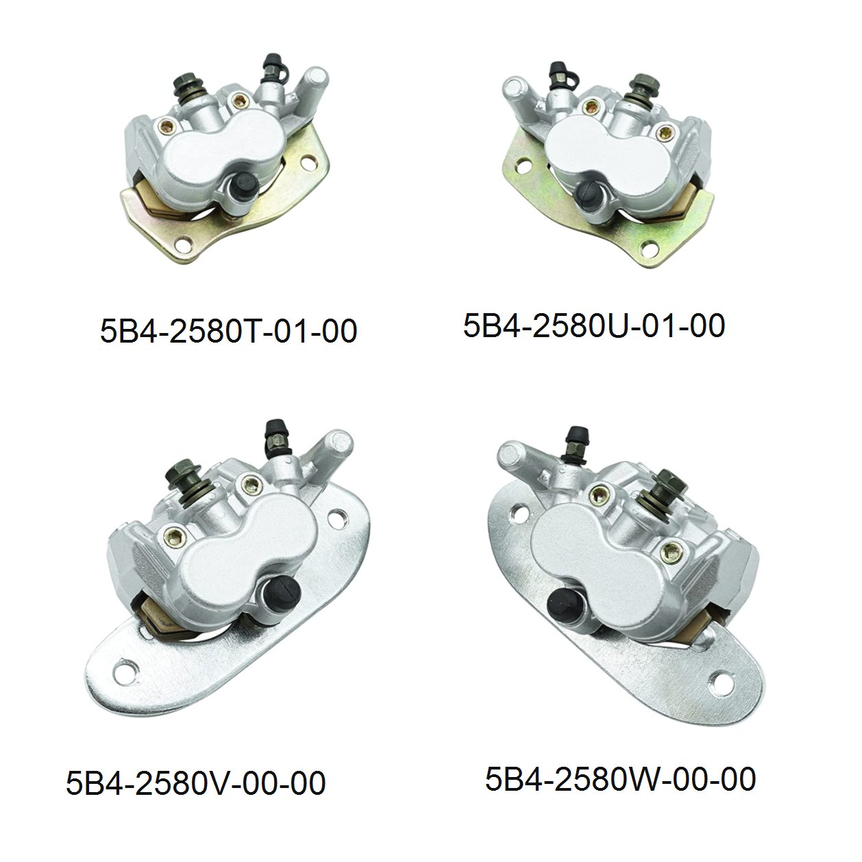 Front Rear Left Right Brake Calipers All Four for Yamaha Side by Side Rhino 700 YXR700 2008-2013