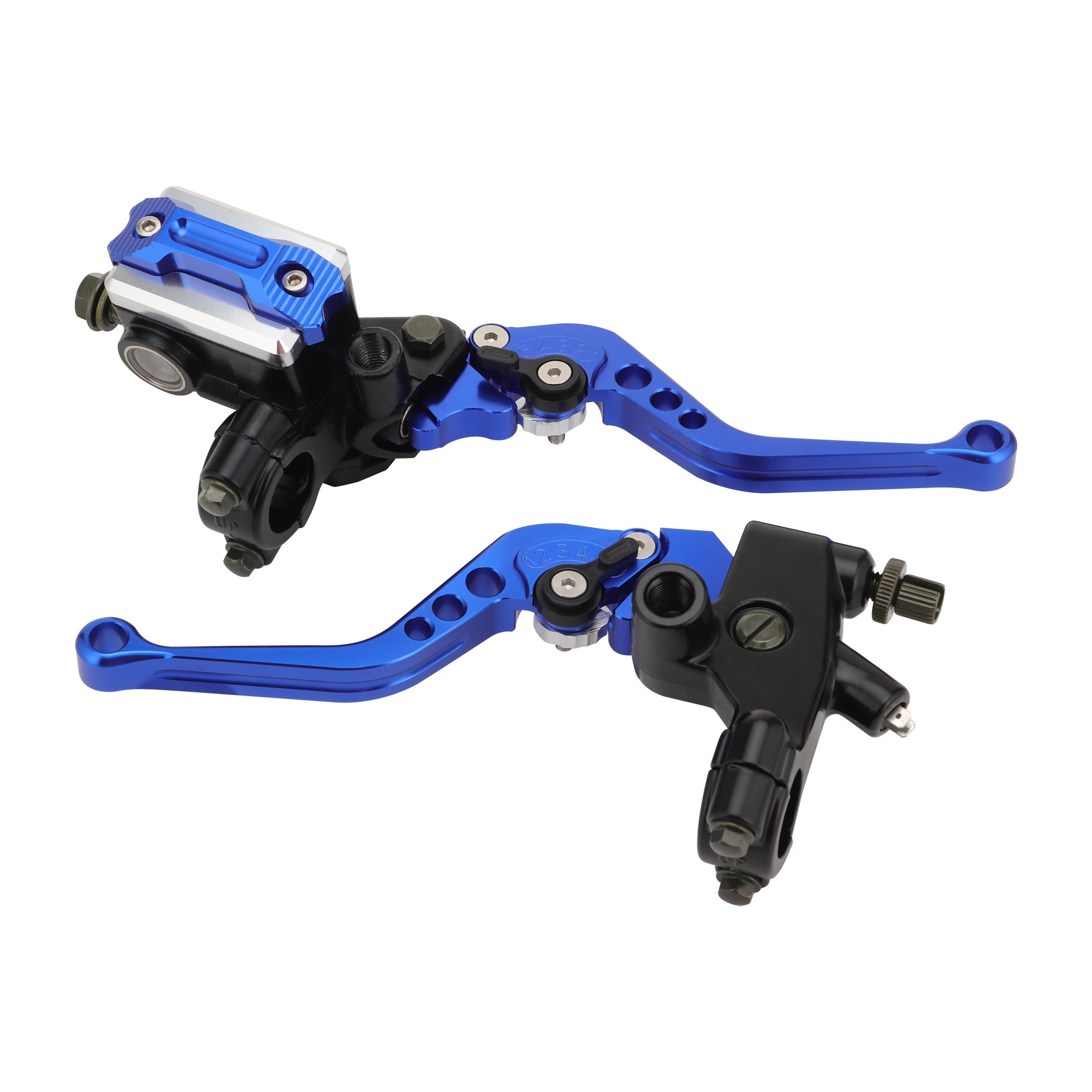 GOOFIT 7/8" 22MM Motorcycle Brake Clutch Pump Lever CNC Hydraulic Master Cylinder Pump Assembly for ATV Dirt Bike Pit Bike