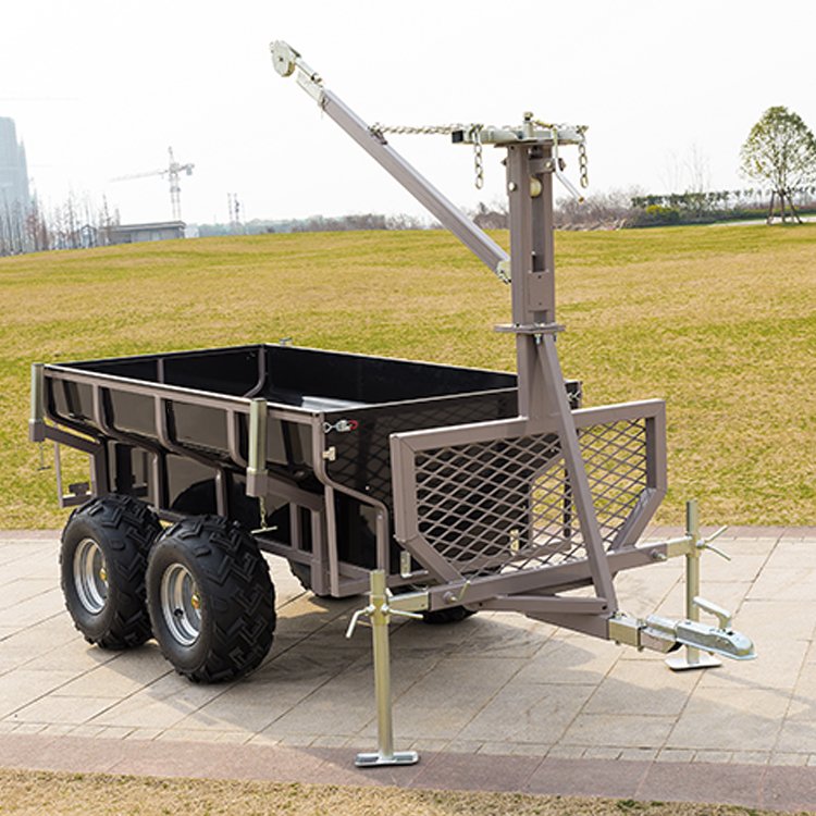 Wholesale Blow Molding Four Wheel Utility Farm Trailer 4 Wheel Box Trailer