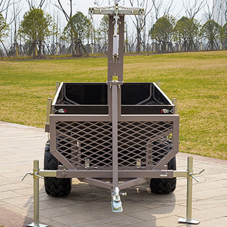 Wholesale Blow Molding Four Wheel Utility Farm Trailer 4 Wheel Box Trailer