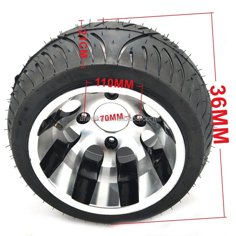 205/30-10 Inch Wheel Tubeless Tyre Tire With Aluminum Alloy Hub Used for ATV UVT Car Tires
