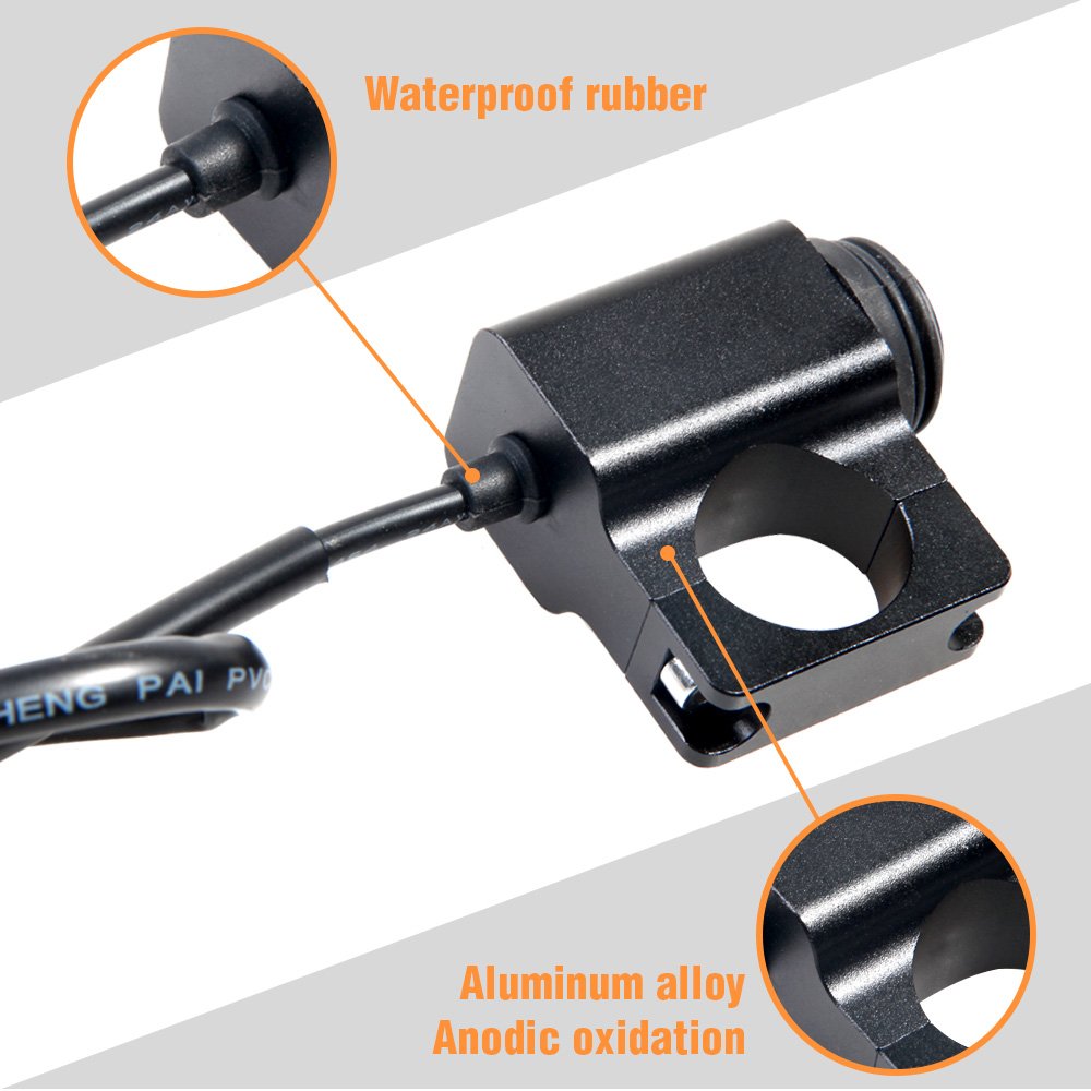 Motorcycle Hi/lo Beam LED Fog Driving Lights Wire Harness Handlebar 12V for 3 Way Switch High Low Beam Auto Headlight ATV Jeep
