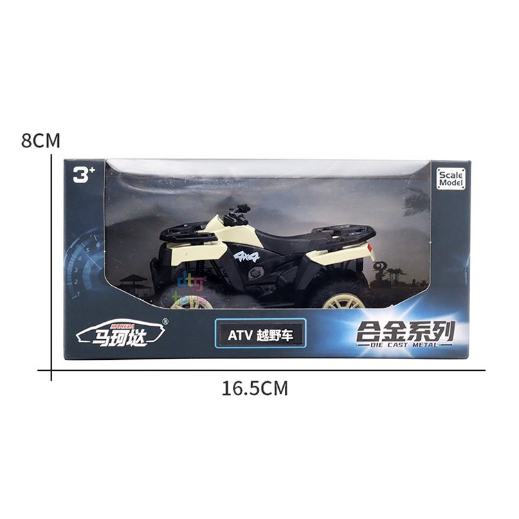 RMZ 1/36 Model Cars ATV Diecast Off-Road Vehicle Toys Simulation Pull Back SUV Alloy Car Model