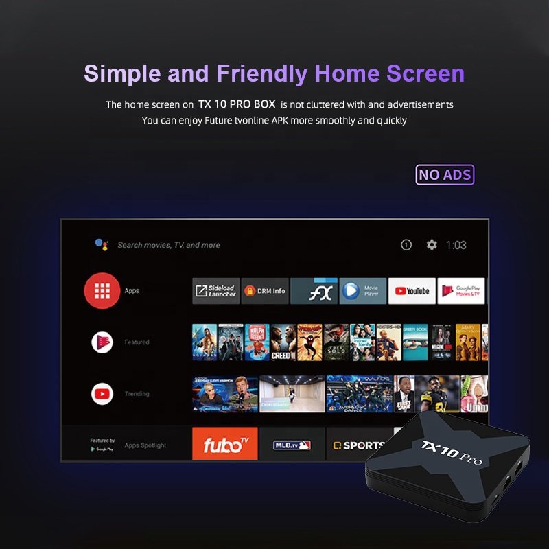 Factory Cheapest Android 13 ATV Box TX10PRO Custom 8GB Ram 128GB Rom Voice Remote Control Media Player TX10 Pro Smart TVBox