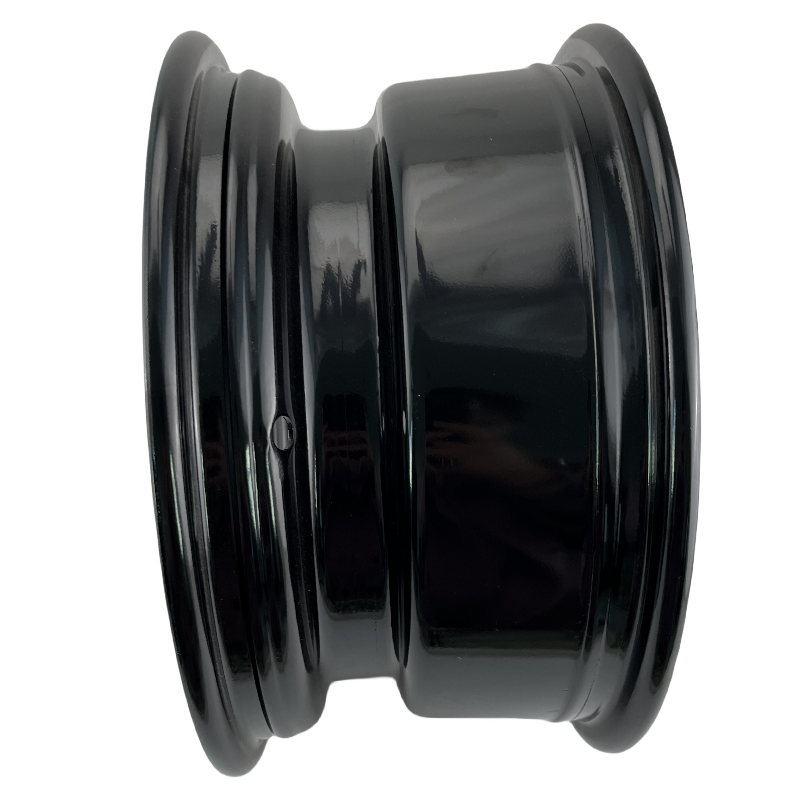 ESUM Black Steel 4 Hole ATV Front Rim Wheel Hub 12inch (90x110mm ) Fit 25x8-12 Tyre Go Kart Buggy Goff Quad Bike