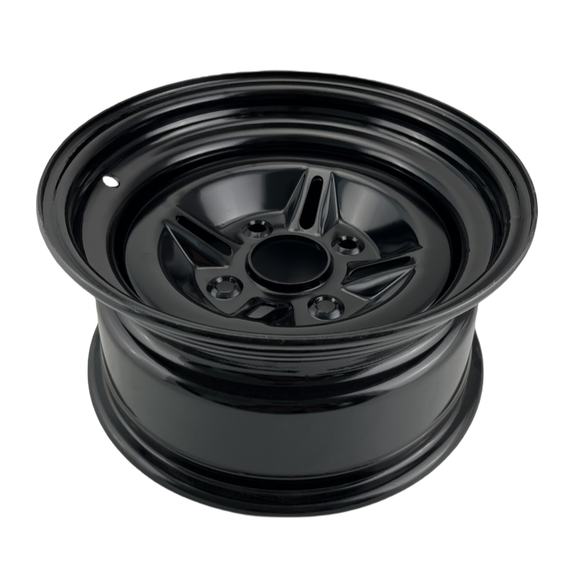 ESUM Black Steel 4 Hole ATV Front Rim Wheel Hub 12inch (90x110mm ) Fit 25x8-12 Tyre Go Kart Buggy Goff Quad Bike