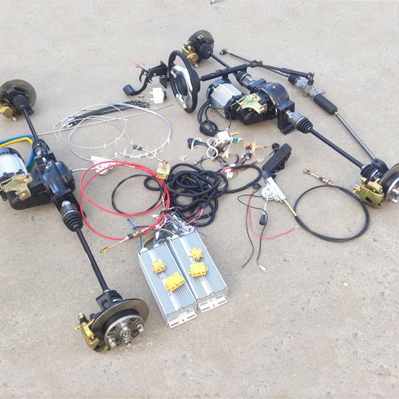 4X4 4WD Differential Lock Vehicle Electric Car Truck ATV UTV Front Rear Drive Axles with Motor