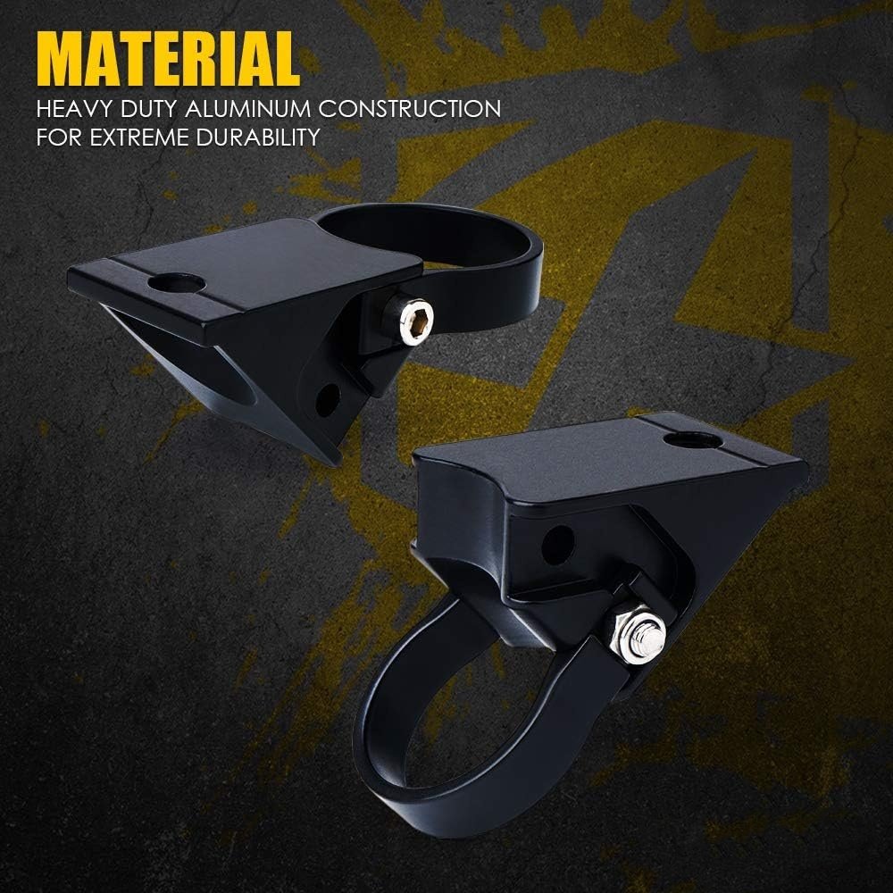 Original Factory 2 Angle Options Universal LED Light Bar Brackets 1.75'' Roll Bar Mounting Bracket Roll Cage Holder for UTV ATV