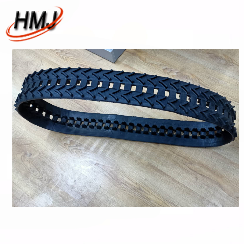 Excavator Railway Claas Combine Harvester Atv Electric Rubber Track for Small Robot Kits Rail Pads 180 72 37