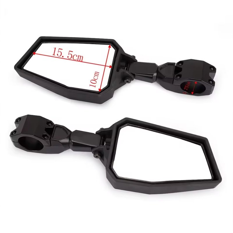 Adjustable Folding ATV UTV 4x4 Offroad Side Rear View Mirrors Set Motorcycle Accessories for ForPolairs RZR 1000 XP 900 XP 800