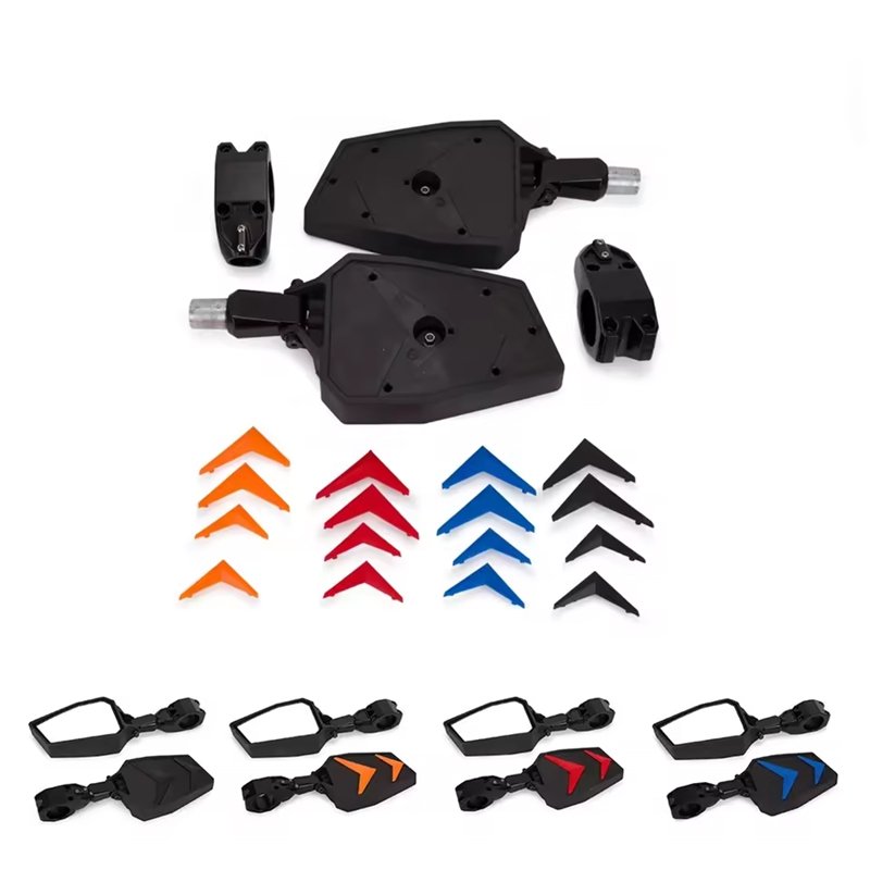 Adjustable Folding ATV UTV 4x4 Offroad Side Rear View Mirrors Set Motorcycle Accessories for ForPolairs RZR 1000 XP 900 XP 800