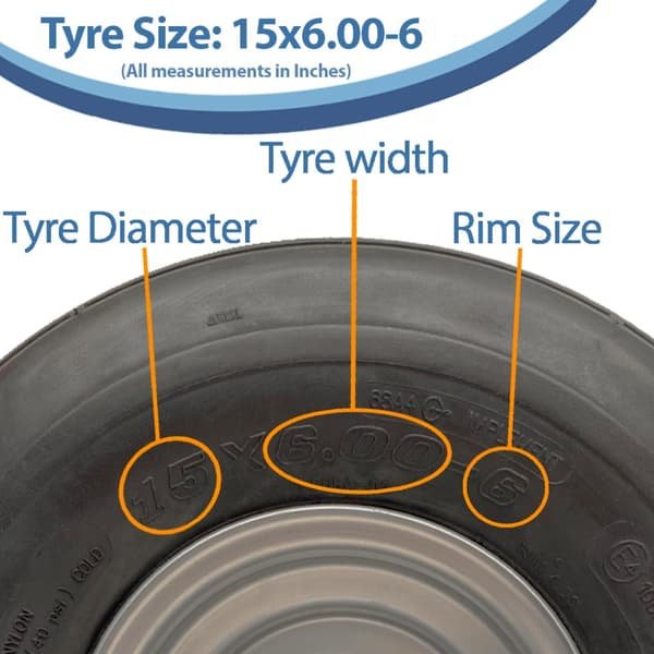 Flat Tires Lawn Mowers WANDA Lawn Garden P508 15x6.00-6 15*6.00-6 4pr Cheap Lawn Mower Tires Turf Tires ATV/UTV Parts