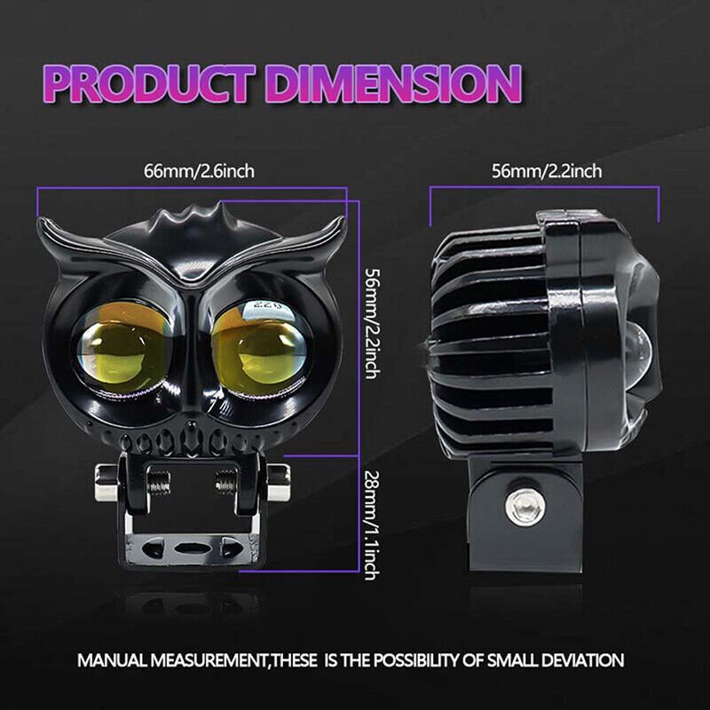 Off 12V-24V Retrofit Lamp 20W Owl LED Work Light Bar for Motorcycle Truck Boat 4x4 Atv LED Spotlight OffRoad Driving Fog Lights