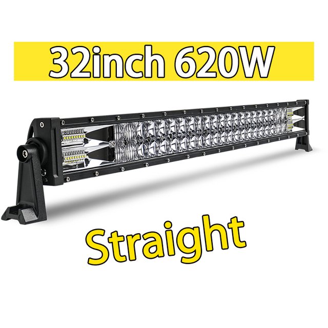 22 32 42 52 Inch Curved Led Light Bar 420W 620W 820W 1020W COMBO Dual Row Driving Offroad 4x4 Light Led Work Light