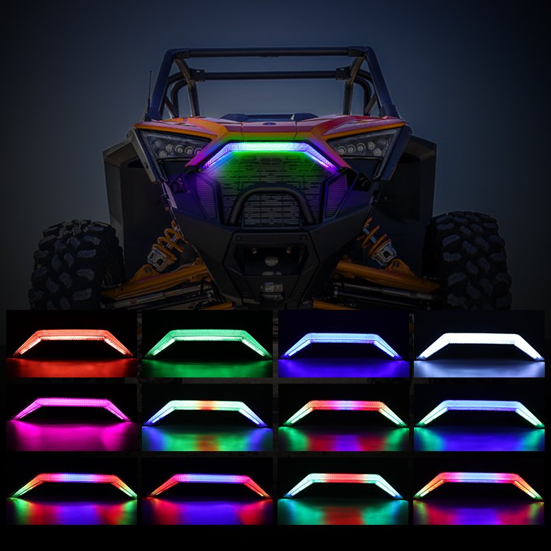 NEW ARRIVAL ATV UTV Accessories APP Chasing /W/Amber Turn Signals UTV ATV RZR PRO XP Front Accent Light Kit