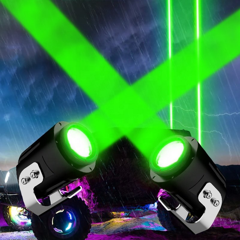 Outdoor Antenna Flag Round Tow Fat Super Bright Auxiliary Lamp Atv Utv Waterproof Rgb Green Bar Truck Led Offroad Driving Light