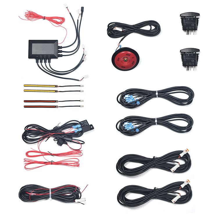 12V ATV UTV Car Accessories Rocker Switch Road Universal Horn Street Legal Turn Signal Kit