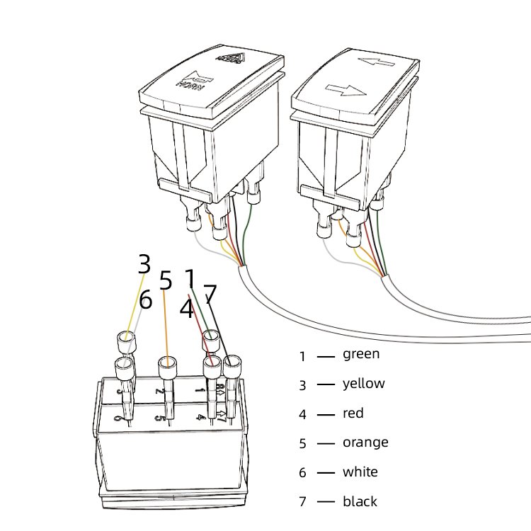12V ATV UTV Car Accessories Rocker Switch Road Universal Horn Street Legal Turn Signal Kit
