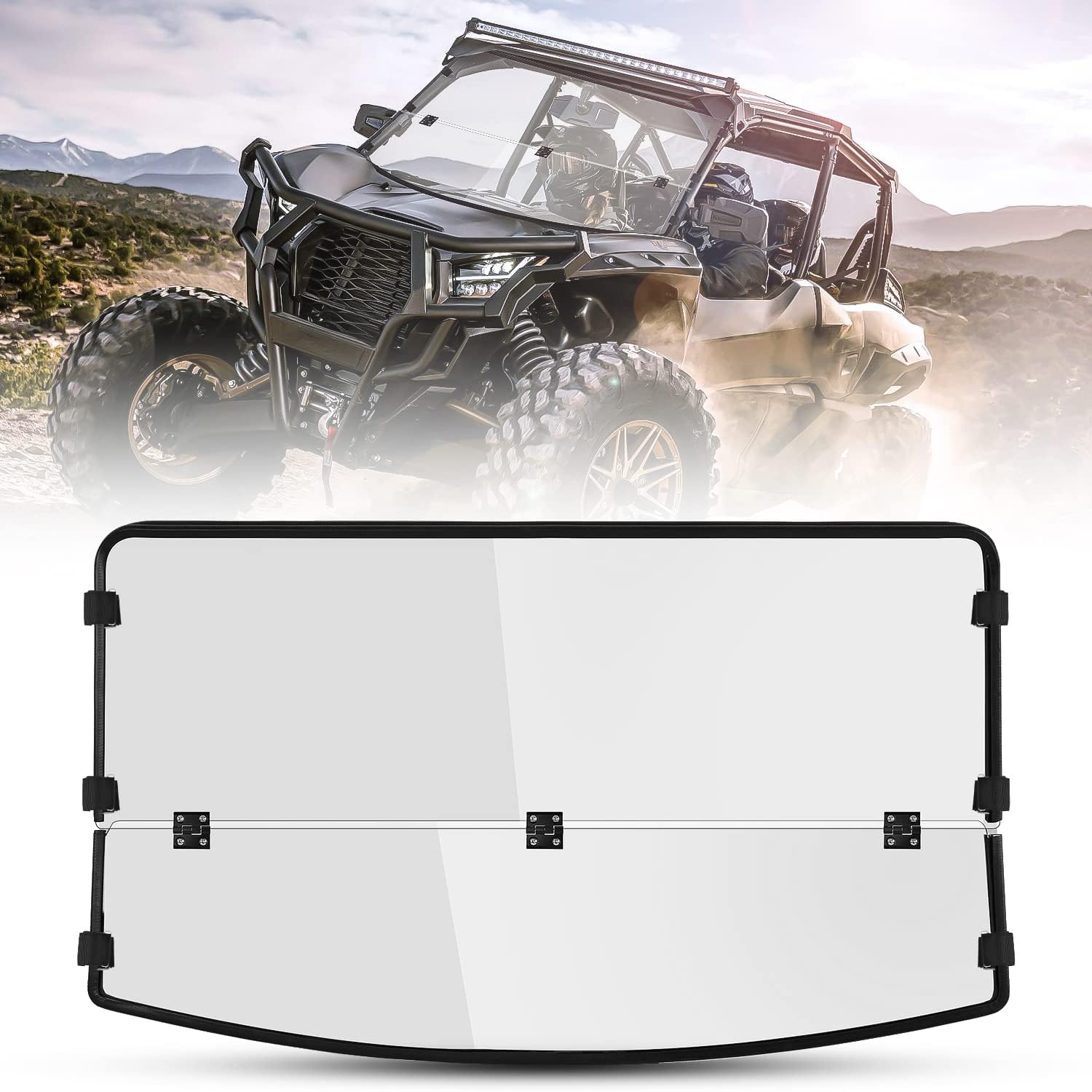 UTV/ATV Half Windshields Clear UTV Full Windshields