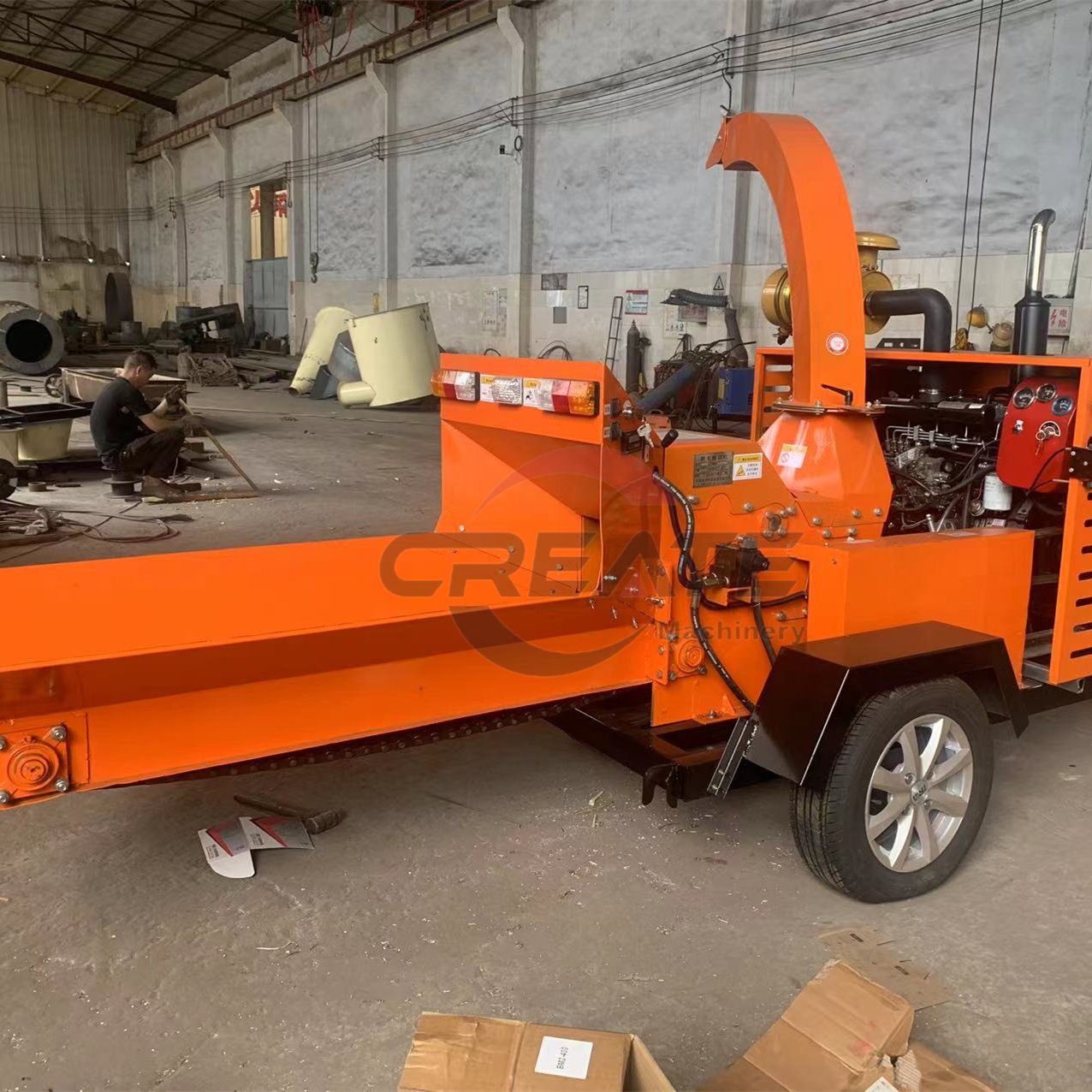 Chipper Wood Shredder 55hp Wood Chipper Commercial Garden Shredder Atv Wood Chipper for Farm