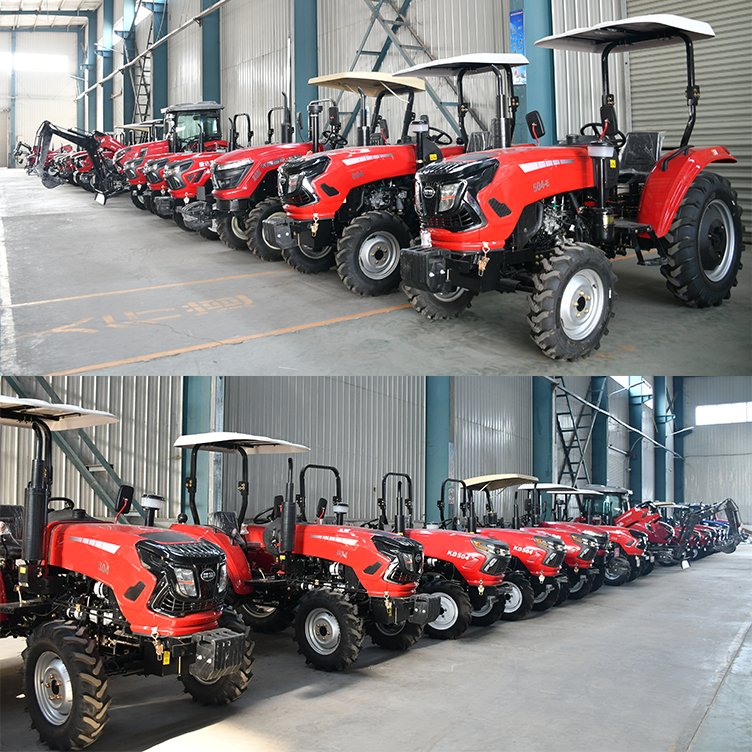China TRACTOR Farm Walking TRACTOR 4X4 40HP 50 HP For Agriculture And Garden With Loader And Various Attachments Mini Small