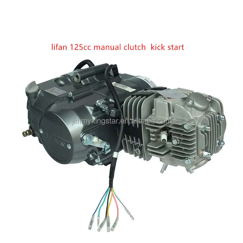 LiFan 125cc 4 Stroke Engine Assy Semi-Automatic Clutch 4 Speed Pit Bike Dirt Bike Monkey Bike ATV CDI Ignition Kick Start