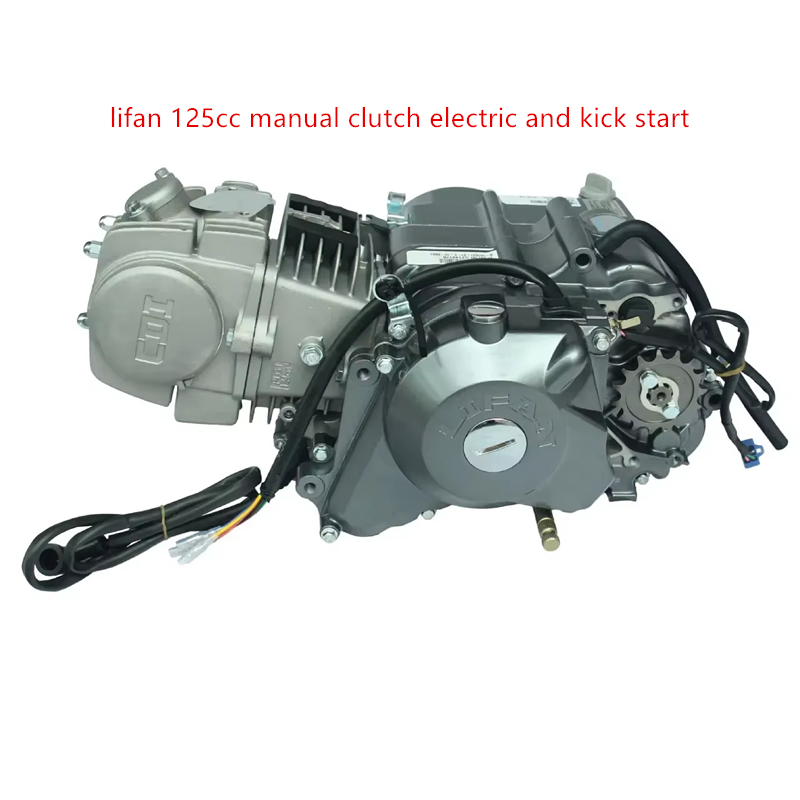 LiFan 125cc 4 Stroke Engine Assy Semi-Automatic Clutch 4 Speed Pit Bike Dirt Bike Monkey Bike ATV CDI Ignition Kick Start
