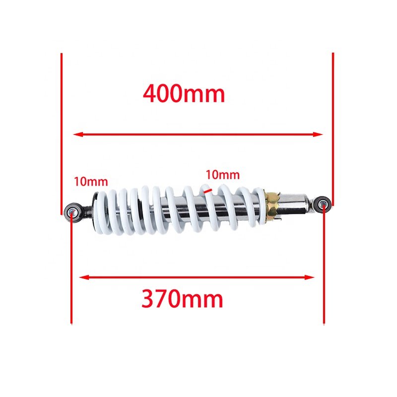 Factory-owned 370mm Spring 10mm Oil Pressure Shockproof Rear Shock Absorber Aluminum for Big Bull ATVs and Off-road Vehicles