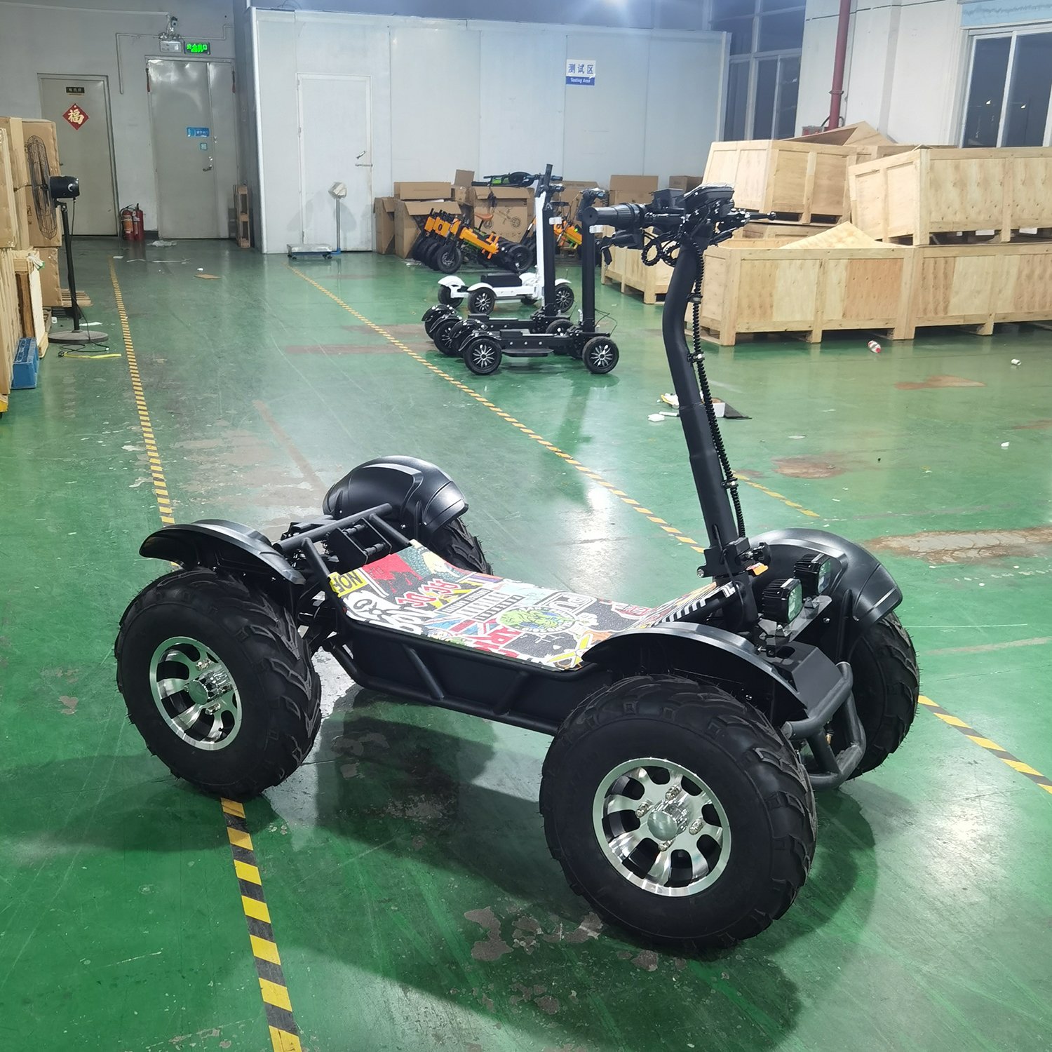Manufacturers Adult ATV 10000 Watts Oil Brake Mobility Big Wheel Fast off Road Scooters Electric 4 Wheel