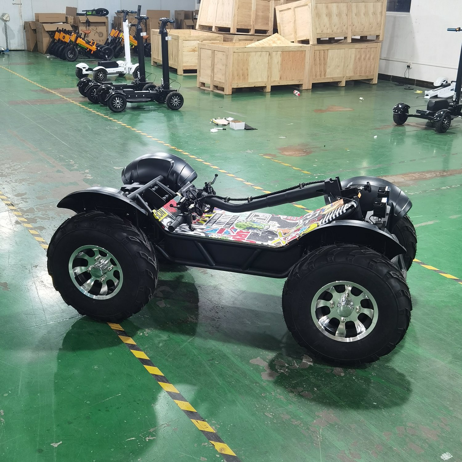 Manufacturers Adult ATV 10000 Watts Oil Brake Mobility Big Wheel Fast off Road Scooters Electric 4 Wheel