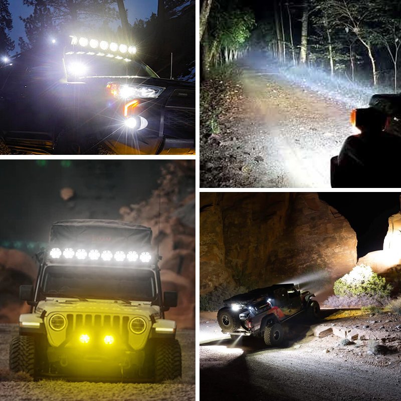 4x4 12v Curved Atv Offroad Linkable Spot Fog Lights Led off Road Light bar