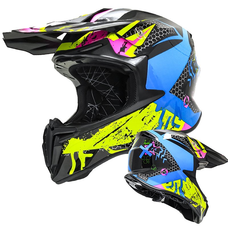 VIRTUE ECE Cool Retro Half Face Electric Motorcycle Helmet ABS Material XL Size Visor Mountain Race Off-Road Kart ATV Riding
