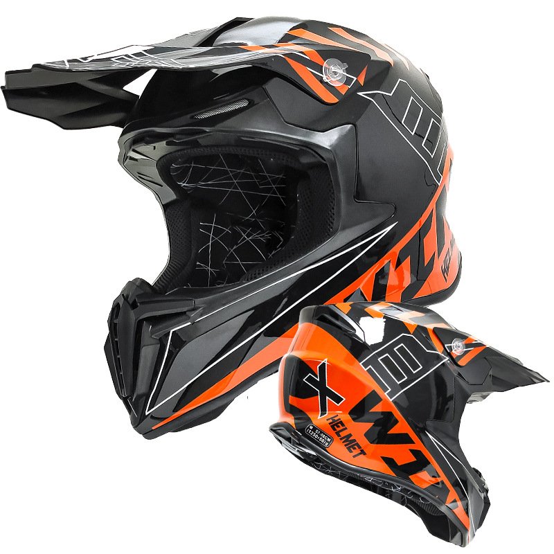 VIRTUE ECE Cool Retro Half Face Electric Motorcycle Helmet ABS Material XL Size Visor Mountain Race Off-Road Kart ATV Riding