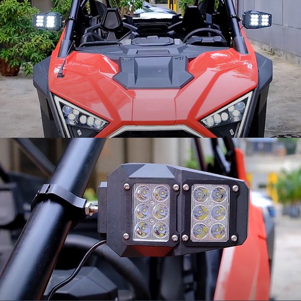 1.75/2inch Reflectors New All-Terrain Vehicles UTV/ATV Lighted Three-Color Rear Frame for Cross-Border E-Commerce