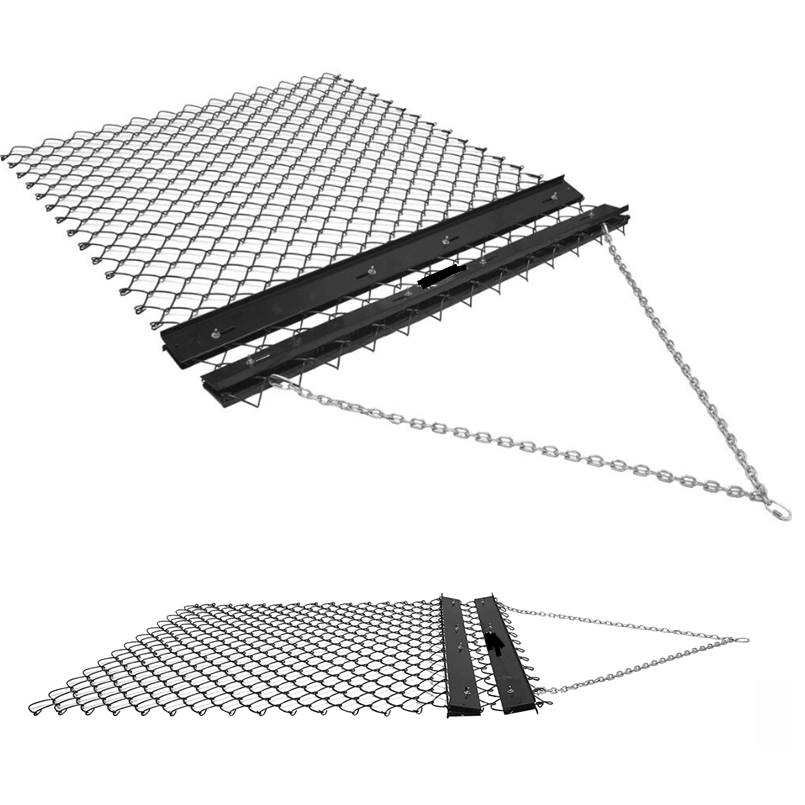 Yard Tuff 5 X 4 Foot Steel Durable Chain Rake Field Leveling ATV Drag Harrow