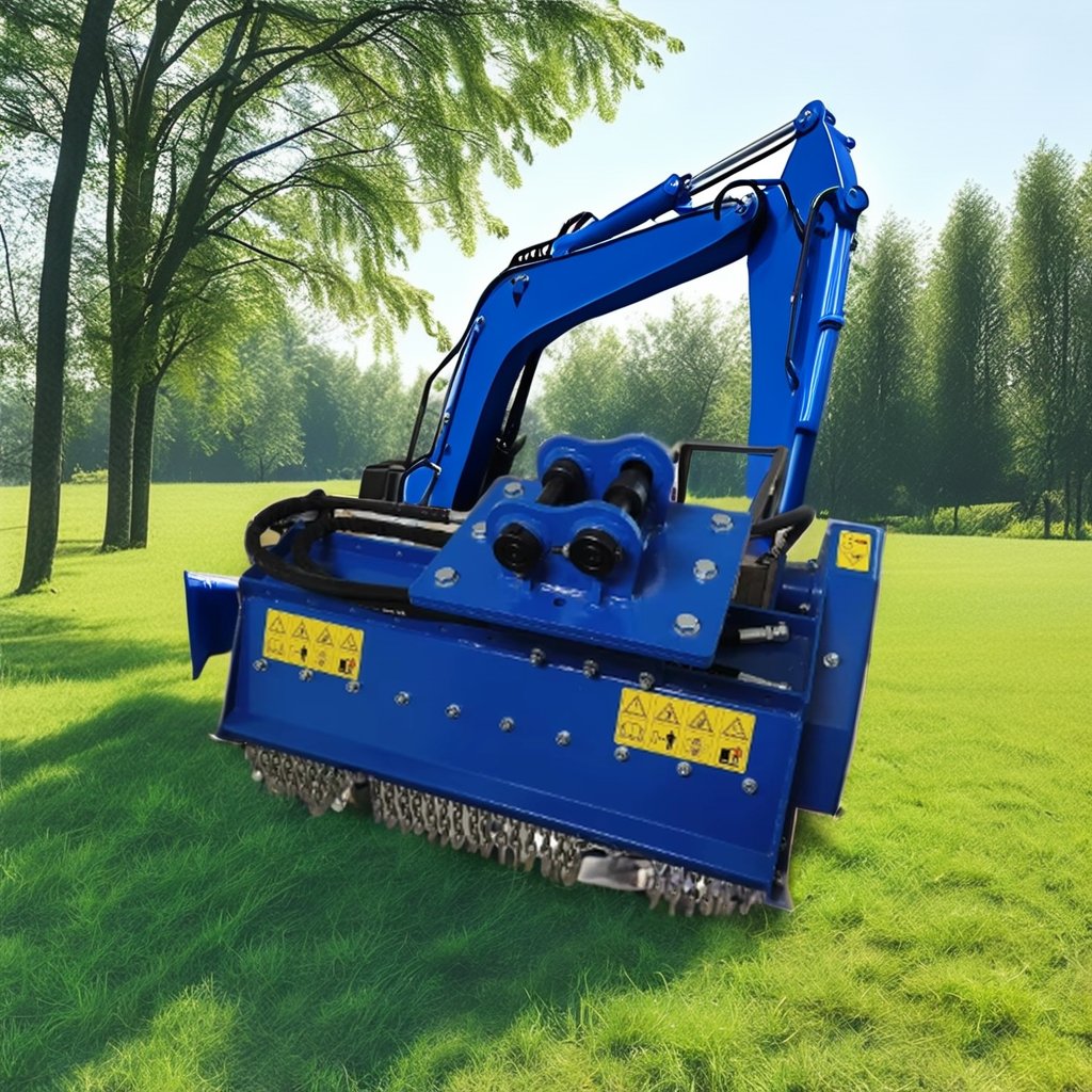 Brush Cutter Attachment Cultivator Front Flail Mower Atv Heavy Duty Mulcher for Mini Excavator Ride on Brush Cutter Mower Flail