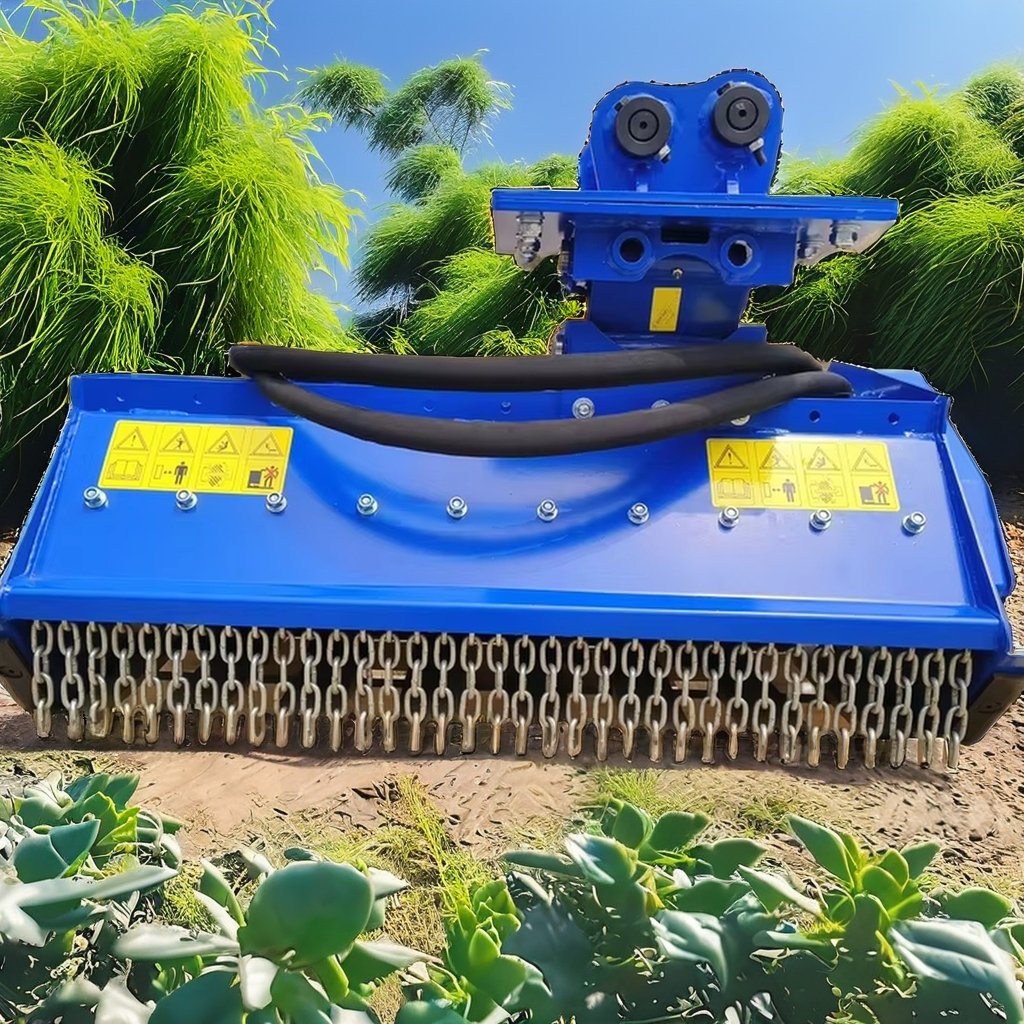 Brush Cutter Attachment Cultivator Front Flail Mower Atv Heavy Duty Mulcher for Mini Excavator Ride on Brush Cutter Mower Flail