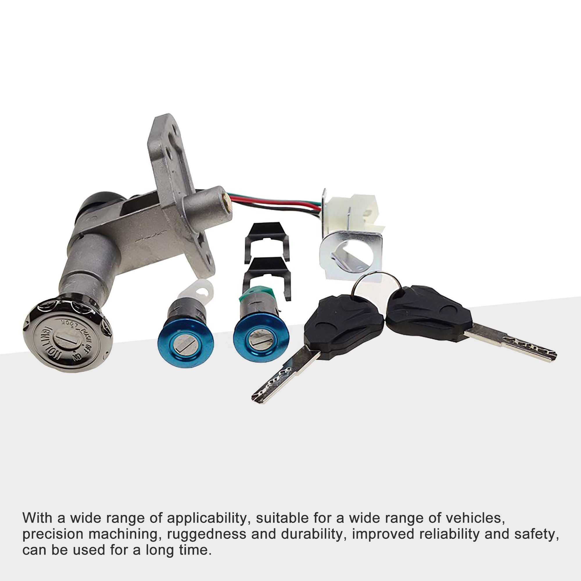 GOOFIT Ignition Switch Key Set Replacement for 125cc 150cc Chinese Scooter Moped