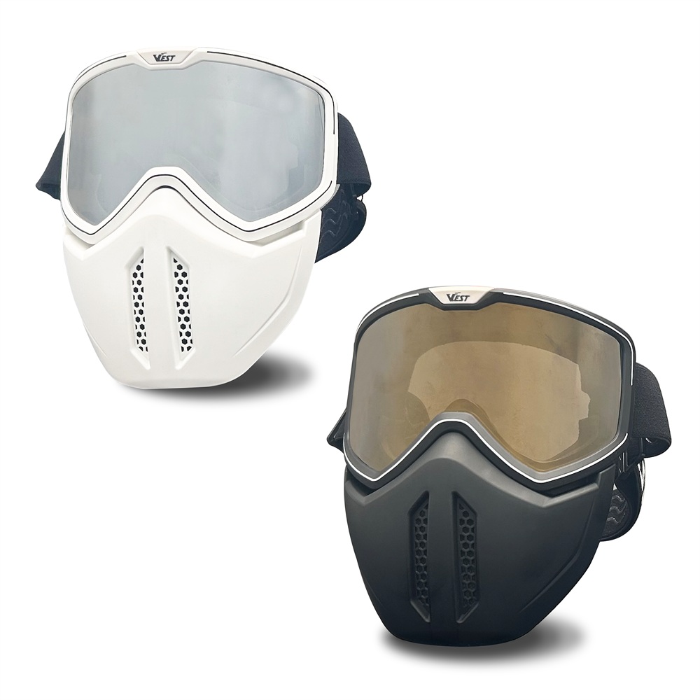 Motorcycle Goggles With Removable Face Mask Paintball Mask Custom Motocross Dirt Bike Riding Goggles ATV Goggles