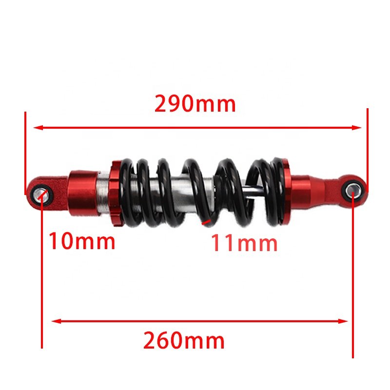 260mm Rear Shock Absorber Suspension Is Suitable for Thumpster Cross Motorcycle, Pit Bike ATV QUAD Accessories