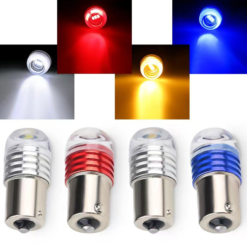 Strobe Brake Turn Signal Indicator LED Rear Taillight Bulb 1156 BA15S P21W 1157 BAY15D P21 Red Blue Yellow Strobe Flash Light