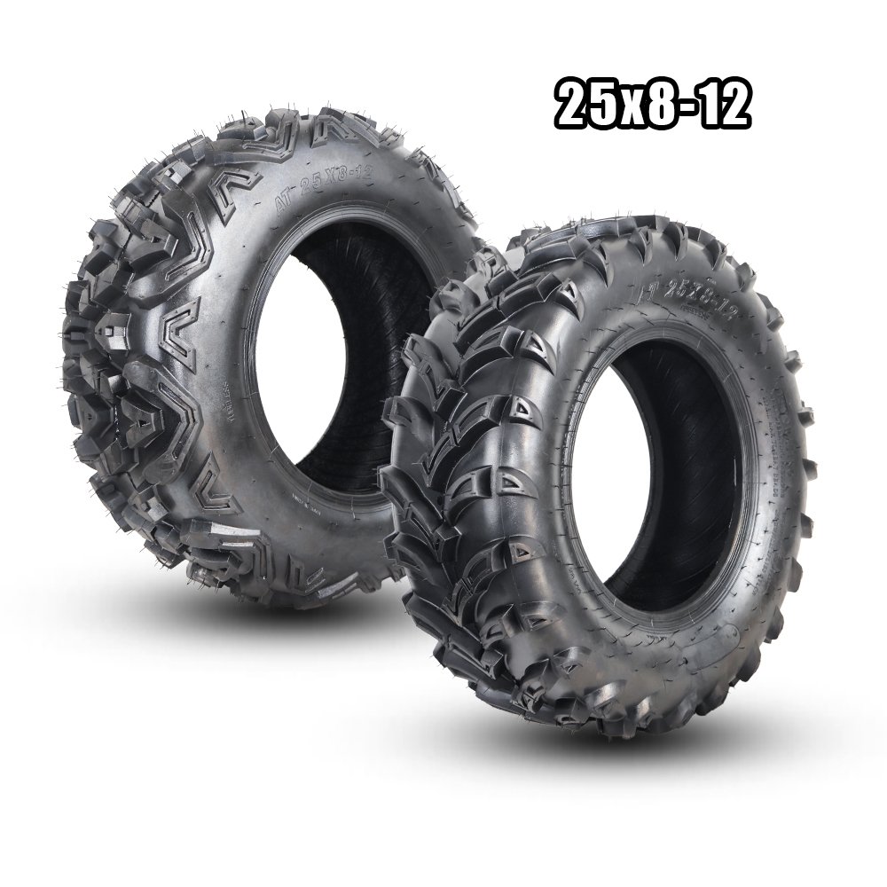 Atv Tires 25/8-12 & 25/10-12 Tubeless 4 Wheeler Tire Dirt Bike Electricm Wheels Quad Atv Tire