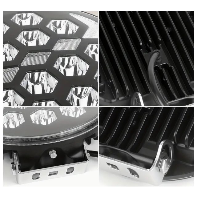 Hot Selling 9 Inch 120W Amber White DRL Spotlight Light Ip68 Led Driving Light Truck Car UTV ATV Auto Led Work Light
