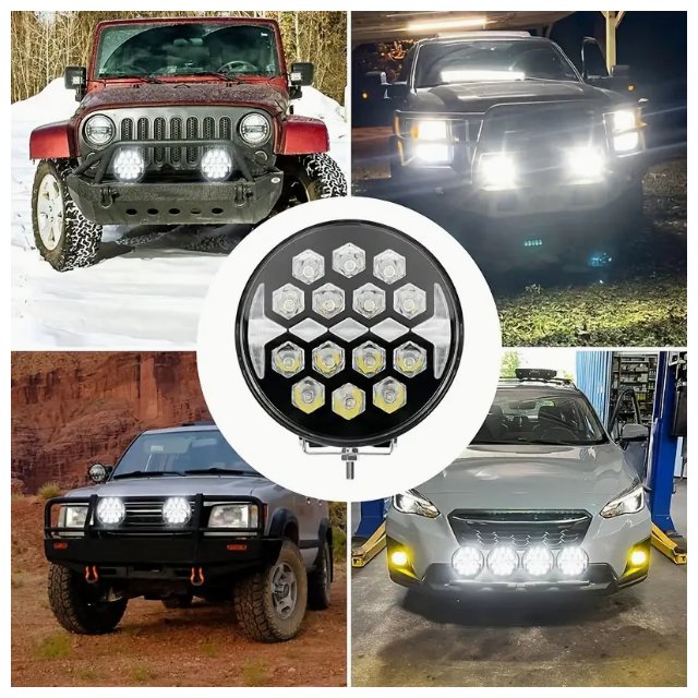 Hot Selling 9 Inch 120W Amber White DRL Spotlight Light Ip68 Led Driving Light Truck Car UTV ATV Auto Led Work Light